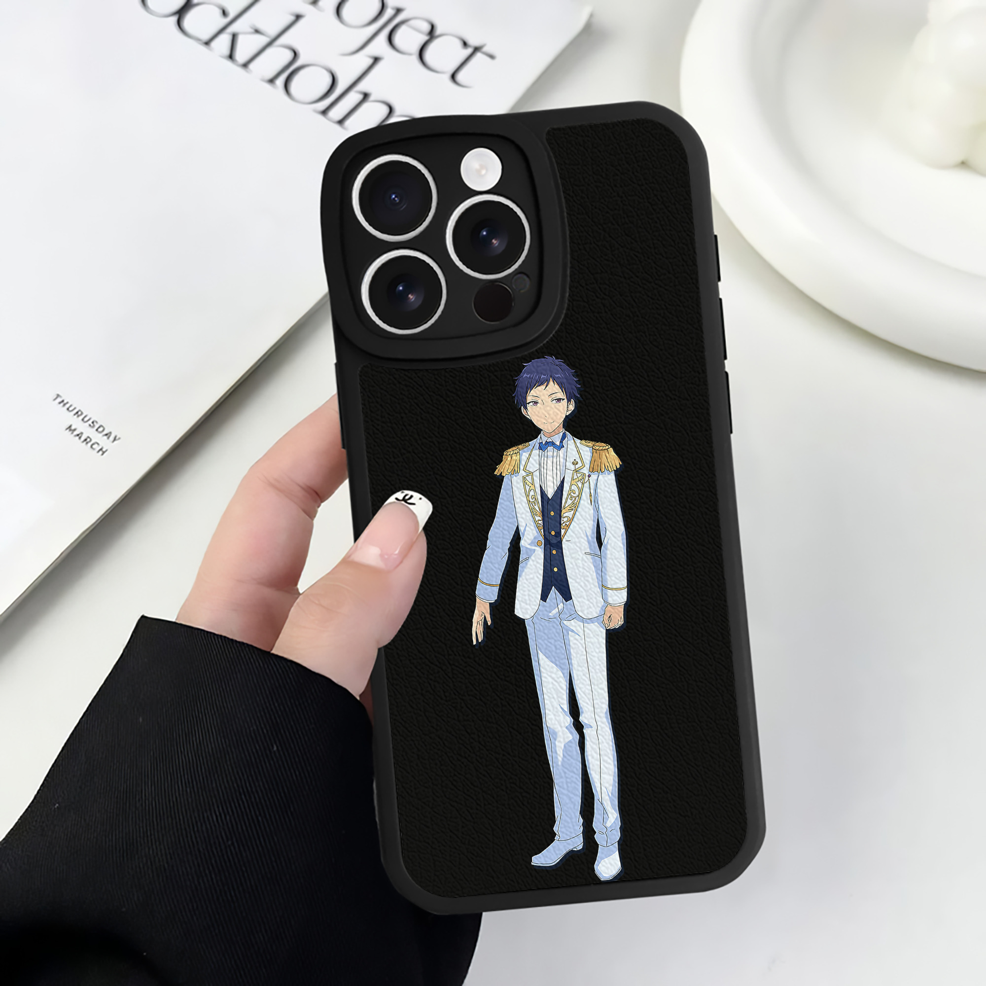 （画像用） あんさんぶるスターズ! Ensemble Stars 【iPhone 16シリーズ対応】シリコンスマホケース（レザー調） 材質：シリコン